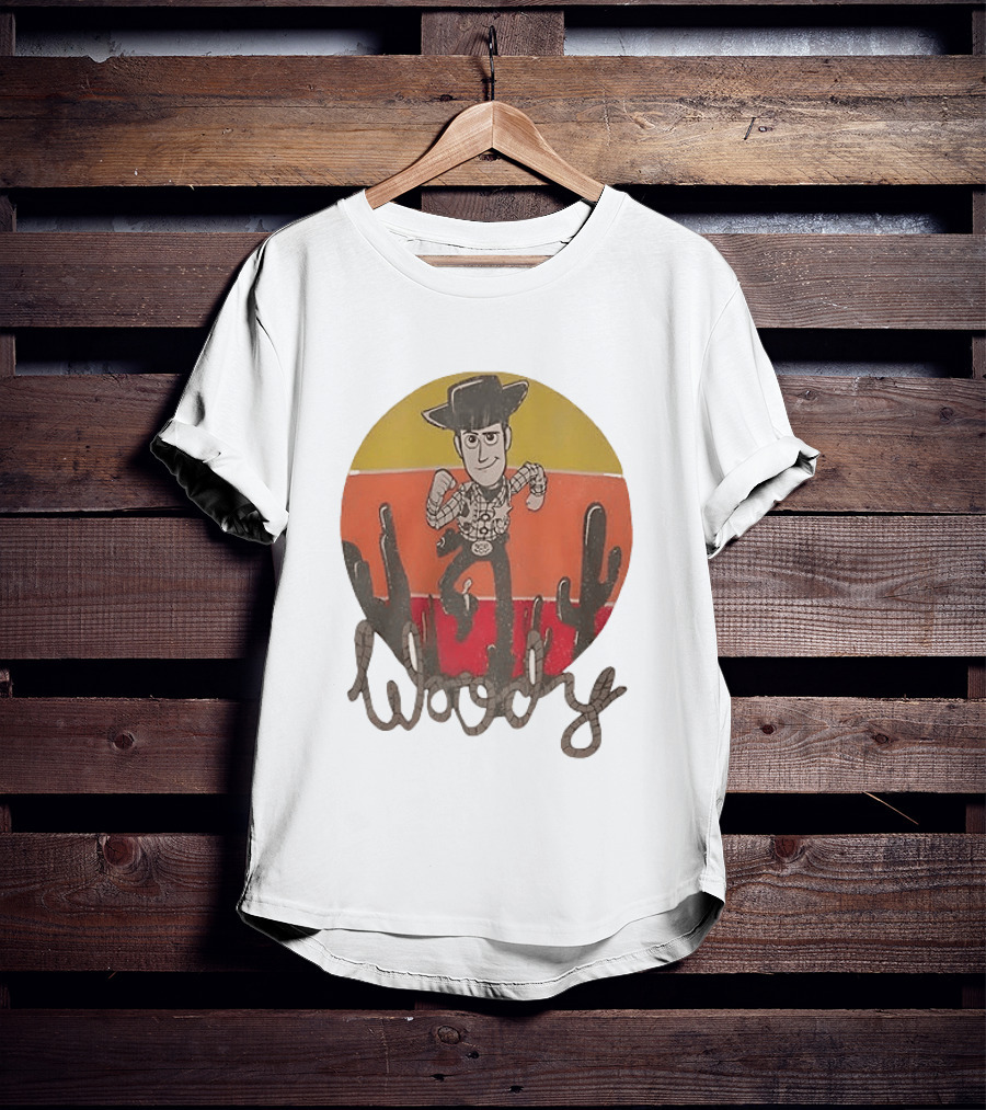 Woody Desert Cactus Scene Toy Story T-Shirt
