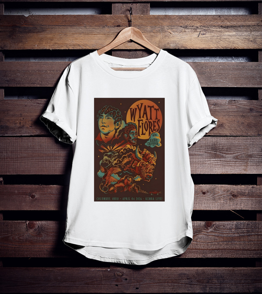 Wyatt Flores With Kashus Culpepper Columbus Ohio April 4 2026 Kemba Live Event T-Shirt