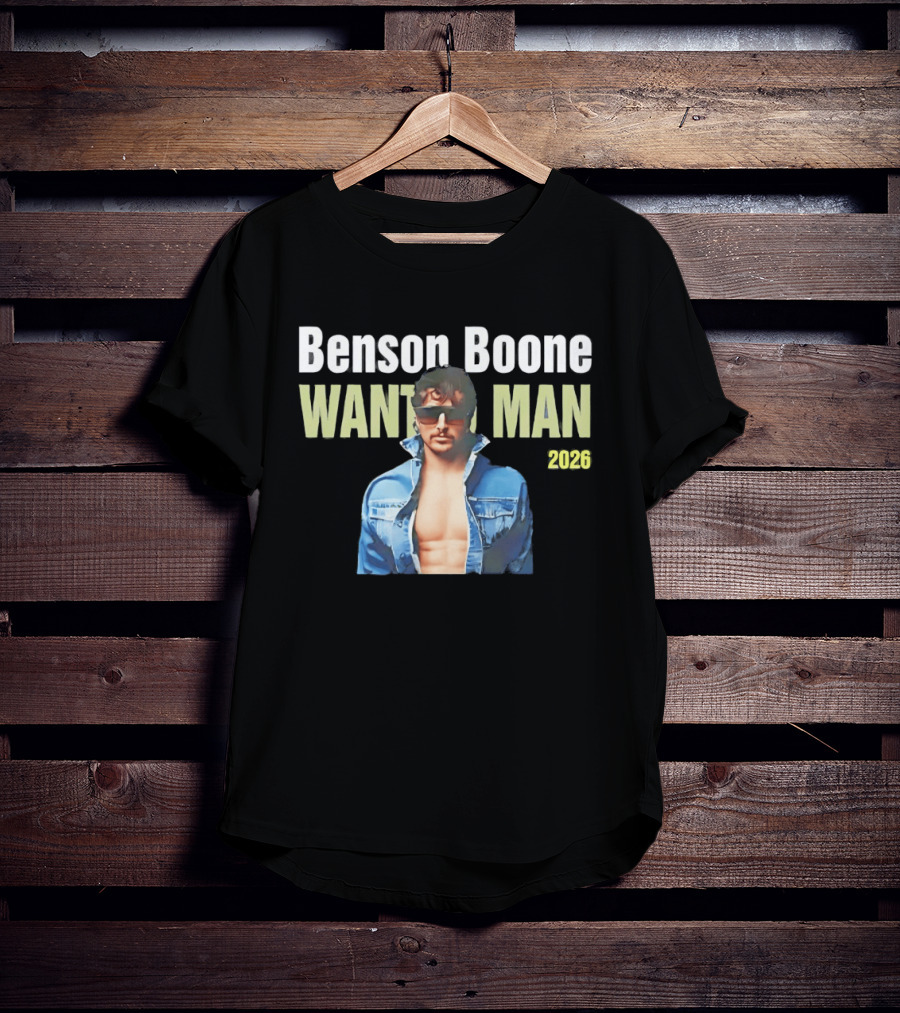 Benson Boone Wanted Man 2026 Tour T-Shirt