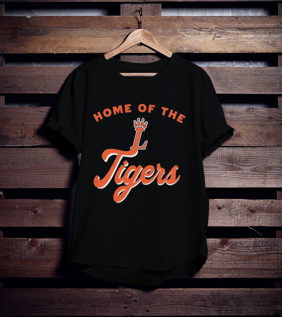 Loveland High School Home Of The Tigers Orange Crowned T-Shirt