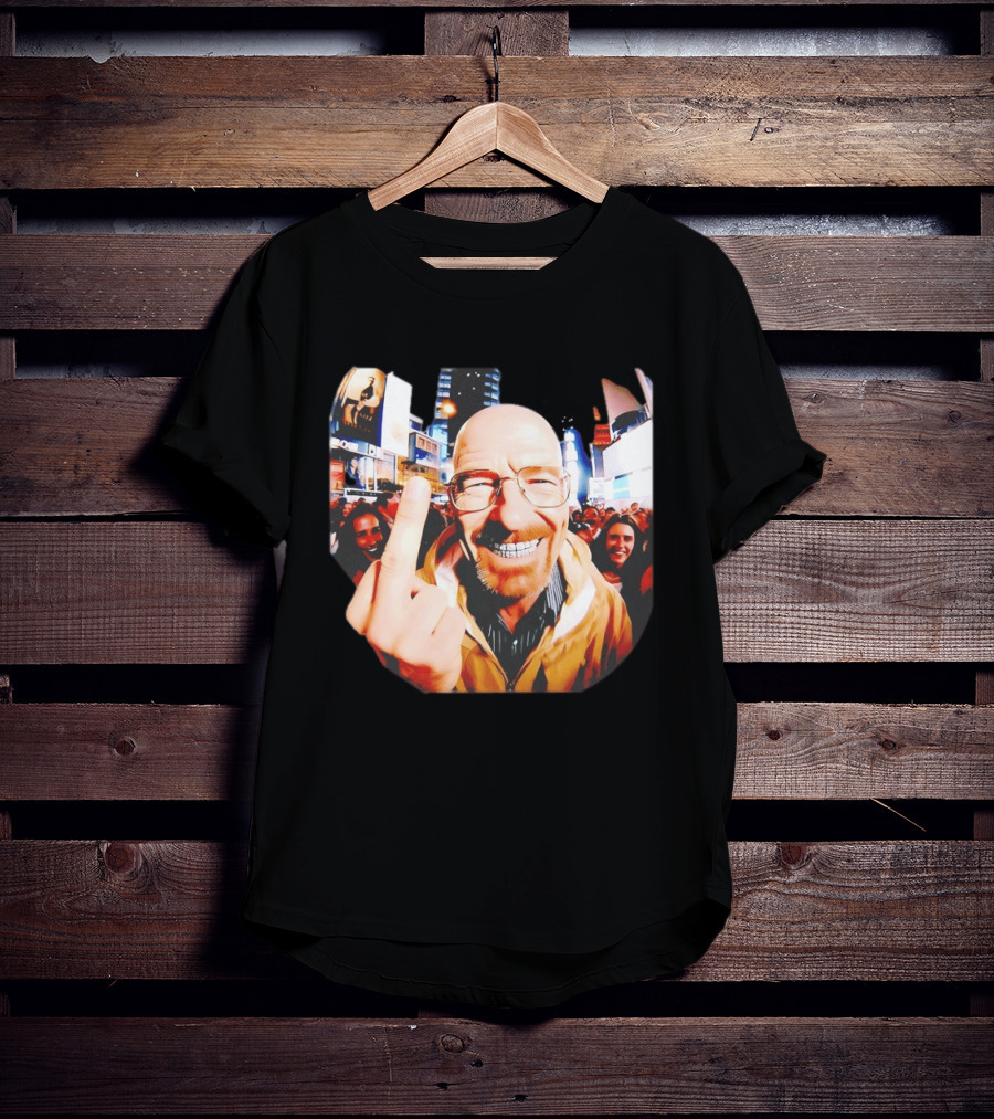 Breaking Bad Walter White Iconic Gesture In Urban Setting T-Shirt