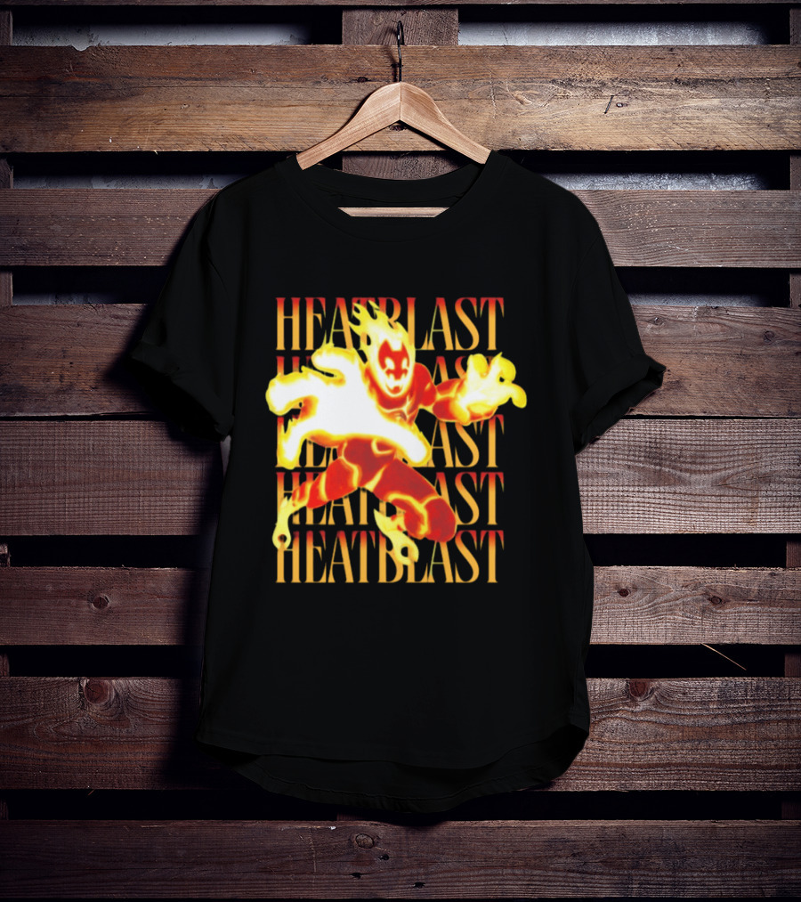 Ben 10 Heatblast Character Fiery Action Burst T-Shirt