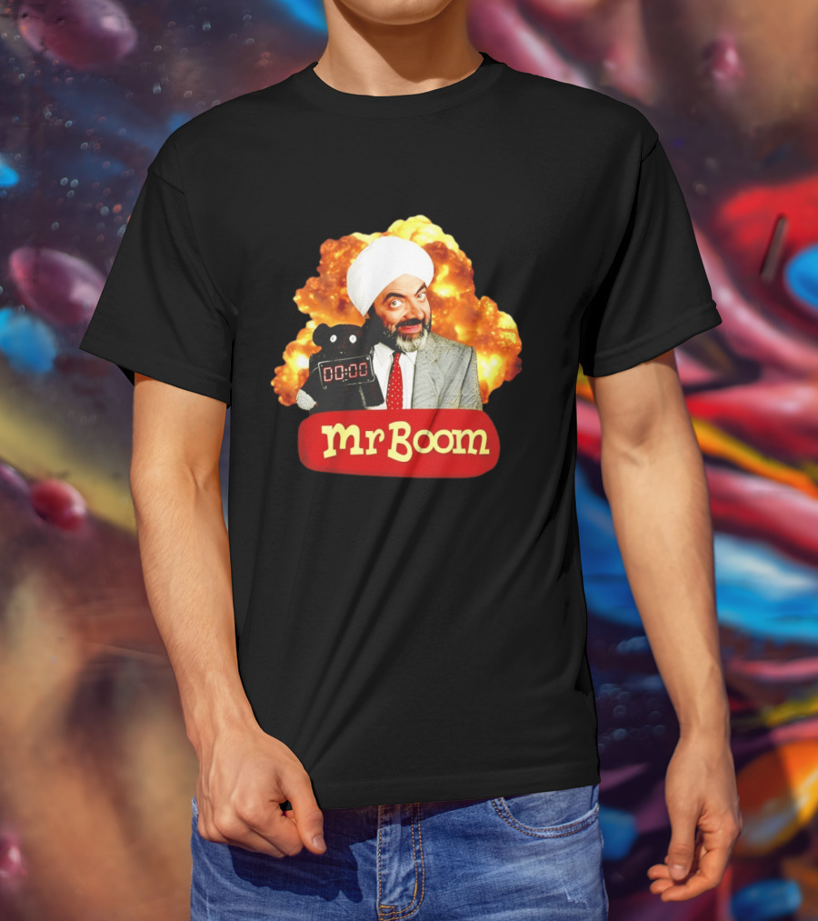 Mr Boom Meme Explosion Countdown Teddy T-Shirt