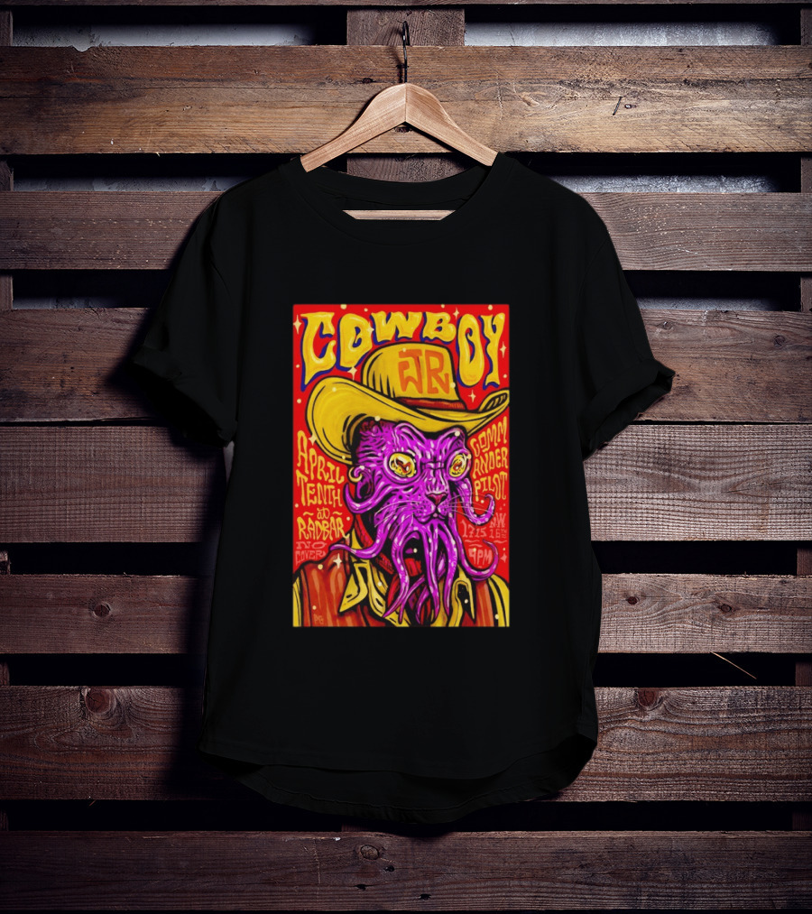 Cowboy Jr April Tenth Radar Commander Pilot Event 9PM No Cover T-Shirt