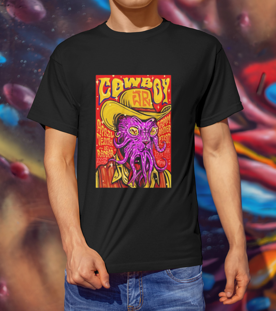 Cowboy Jr April Tenth Radar Commander Pilot Event 9PM No Cover T-Shirt
