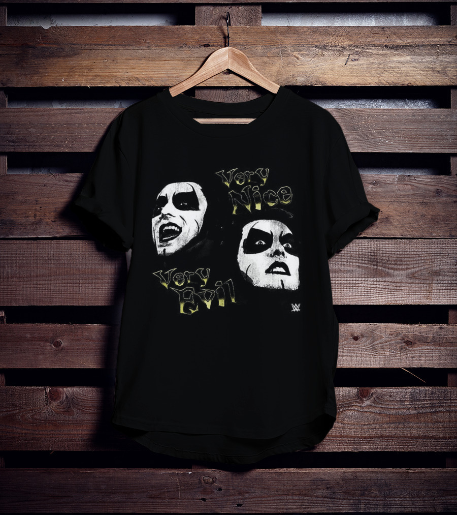 Danhausen WWE Very Nice Very Evil Grunge Face T-Shirt