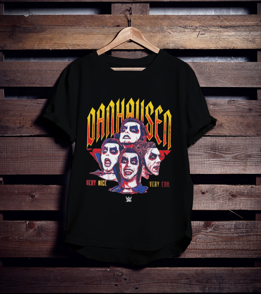 Danhausen WWE Very Nice Very Evil Expressions Faces T-Shirt
