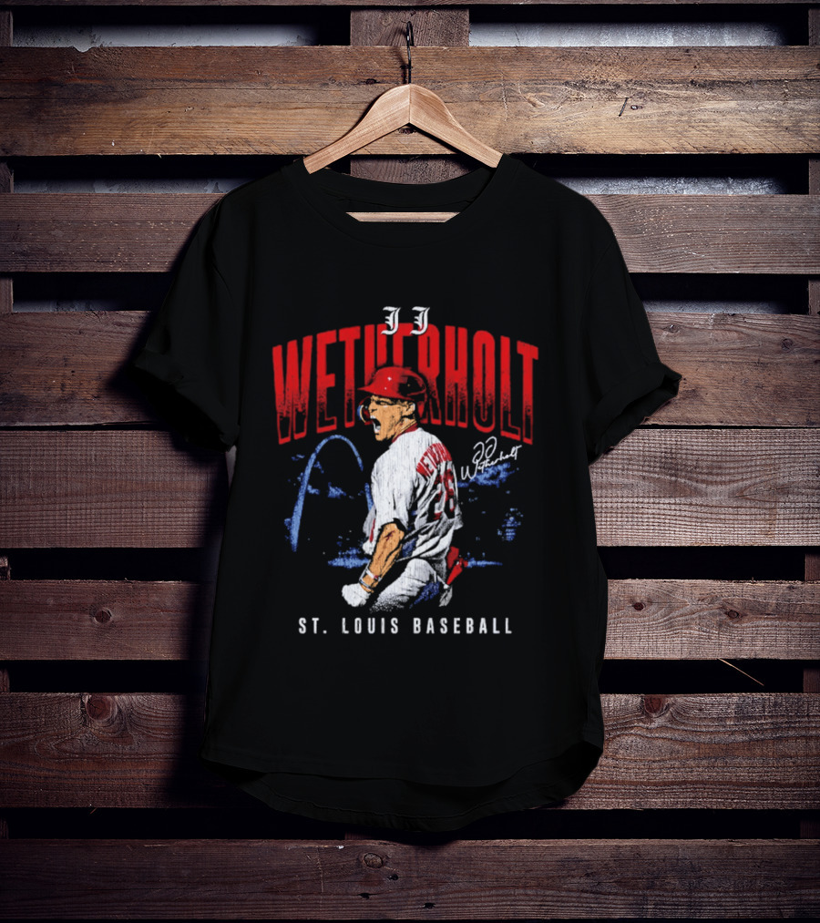 JJ Wetherholt St Louis Baseball Arch 32 T-Shirt