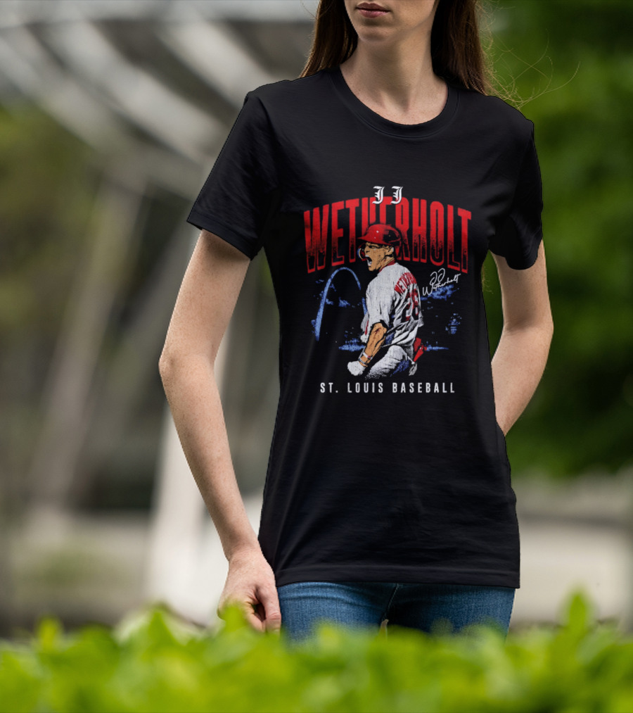 JJ Wetherholt St Louis Baseball Arch 32 T-Shirt