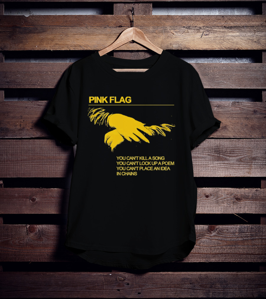 Pink Flag You Can't Kill A Song Poem Idea In Chains T-Shirt