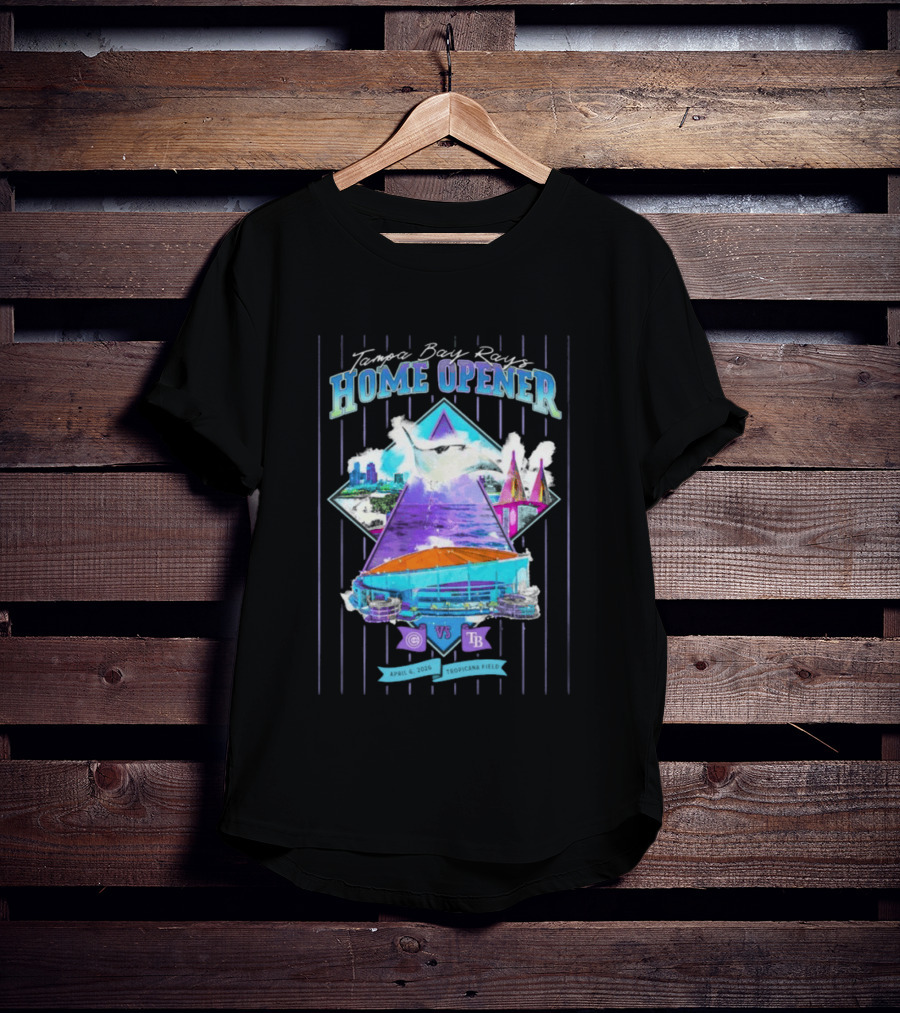 Tampa Bay Rays Home Opener Tropicana Field Skyline T-Shirt