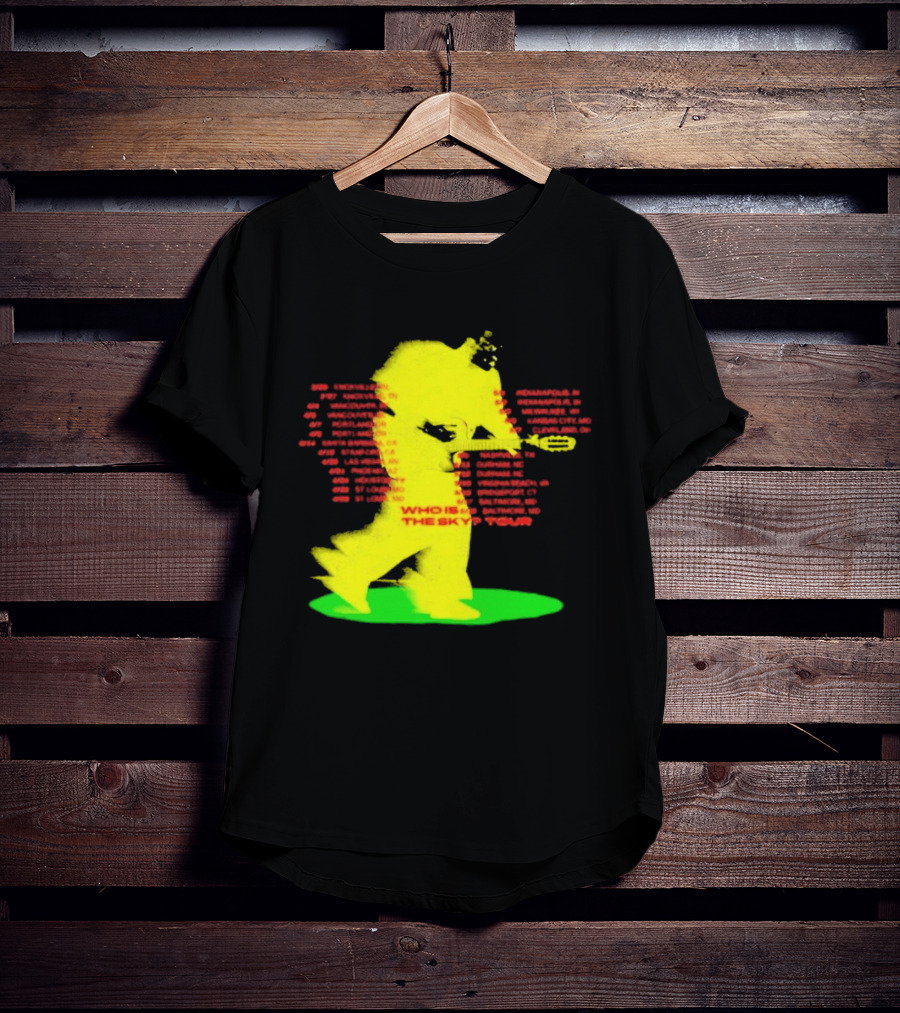 Who Is The Sky Tour With Astronaut Silhouette And Tour Dates T-Shirt