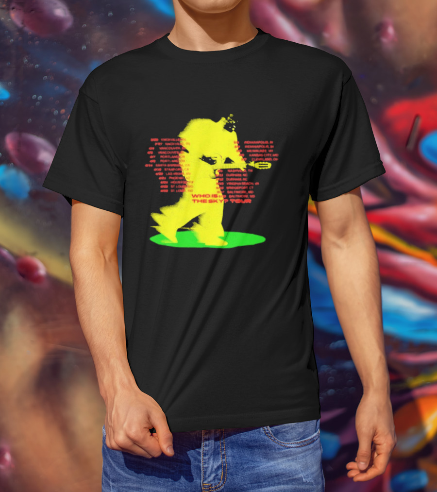 Who Is The Sky Tour With Astronaut Silhouette And Tour Dates T-Shirt