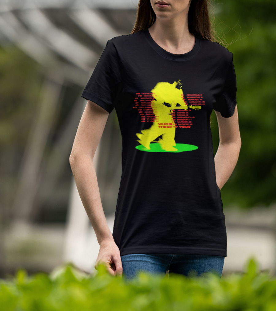 Who Is The Sky Tour With Astronaut Silhouette And Tour Dates T-Shirt