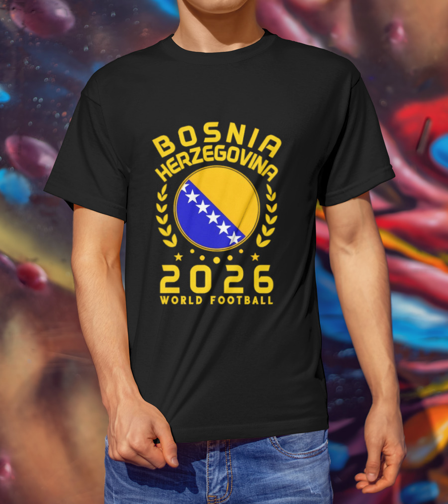 Bosnia Herzegovina World Football 2026 Supporter T-Shirt