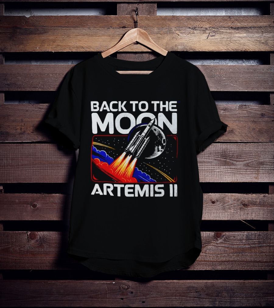 Back To The Moon Artemis II Rocket Mission Lunar Exploration T-Shirt