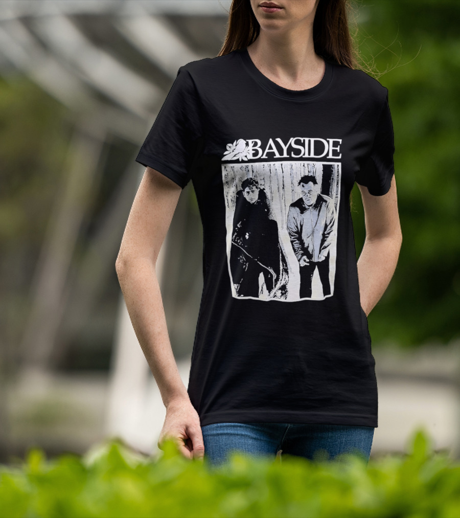 Bayside Band 25th Anniversary Black And White Image T-Shirt