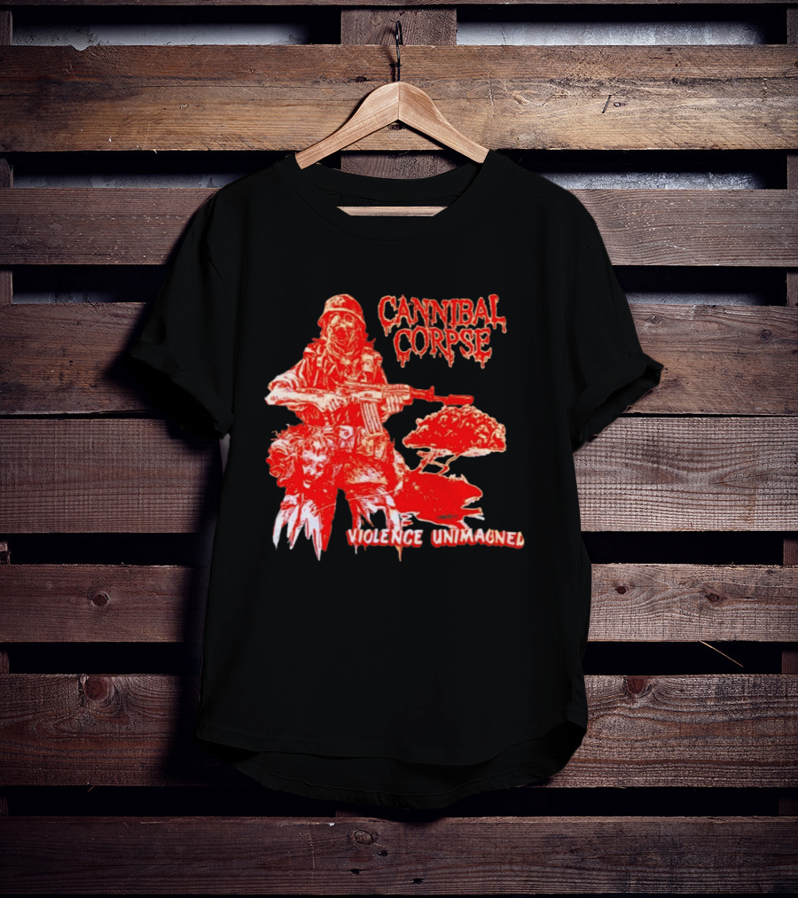 Cannibal Corpse Violence Unimagined Skeleton Soldier Album Merch T-Shirt