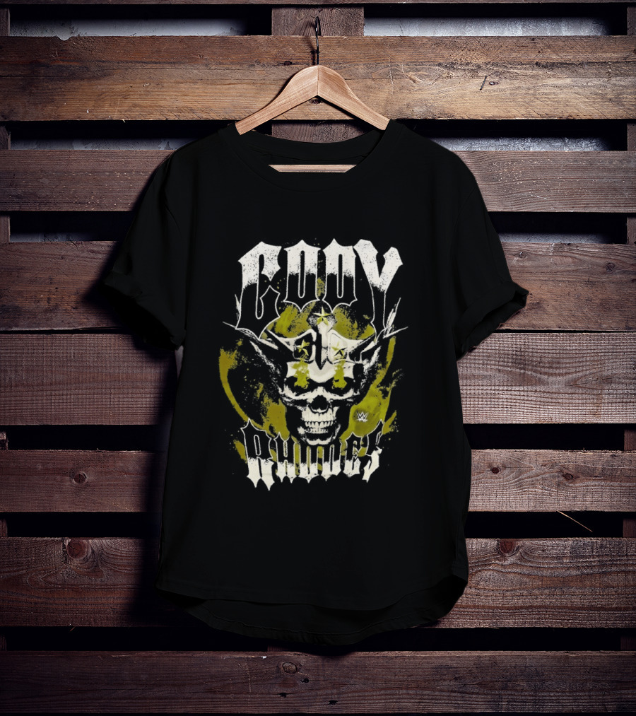 Cody Rhodes Lava Skull WWE Wrestling Star T-Shirt
