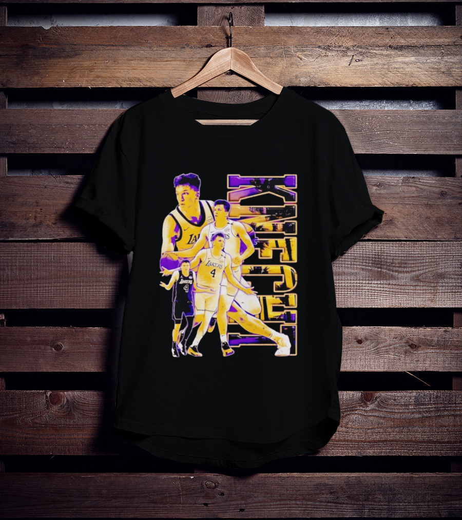 Dalton Knecht Los Angeles Lakers Basketball Lakers 4 T-Shirt