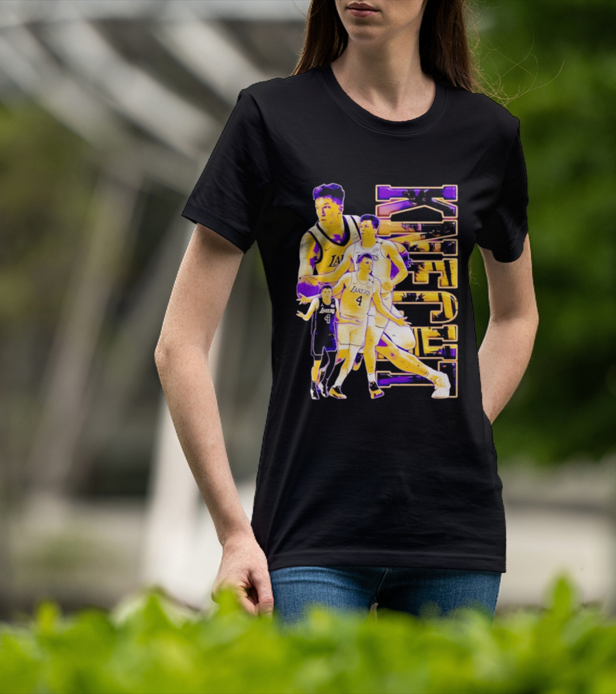 Dalton Knecht Los Angeles Lakers Basketball Lakers 4 T-Shirt