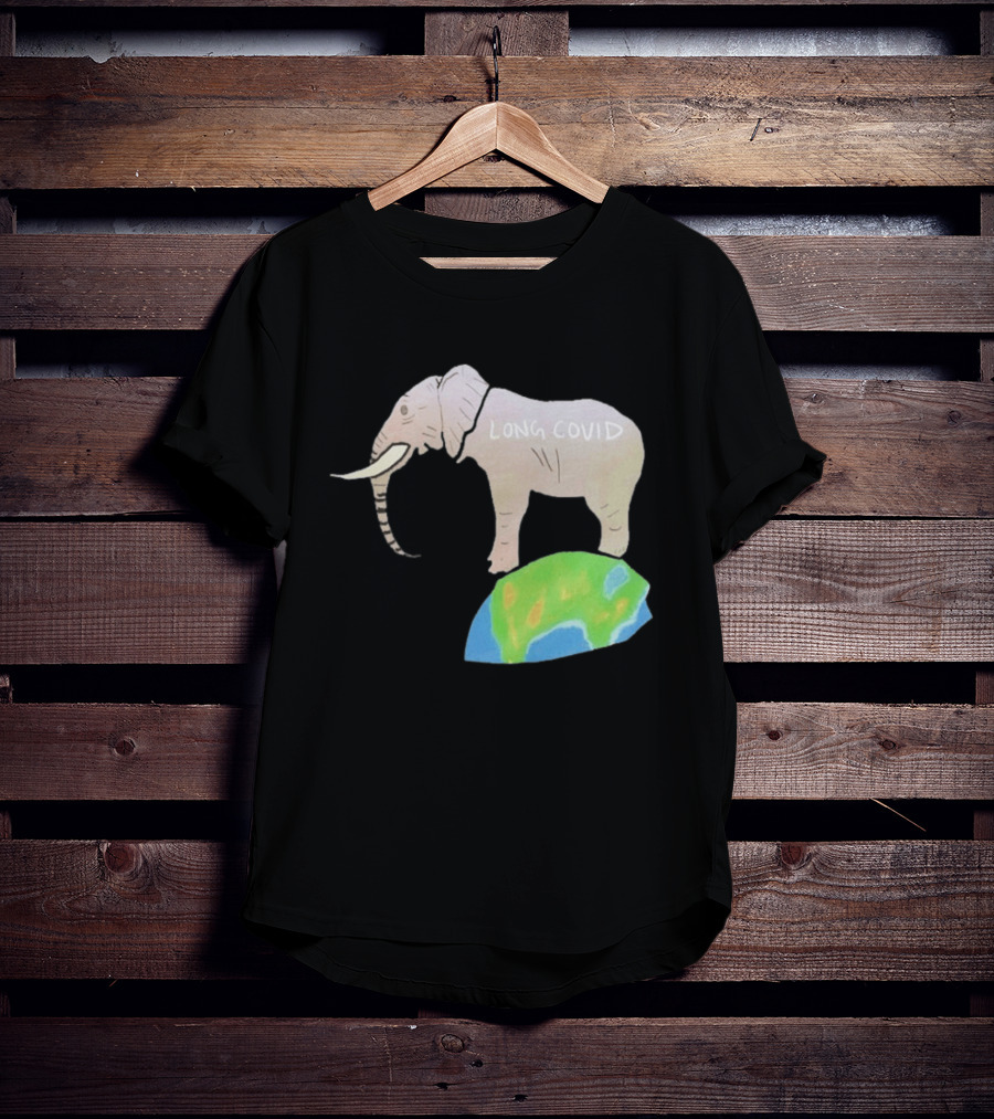 Elephant Long Covid Earth T-Shirt