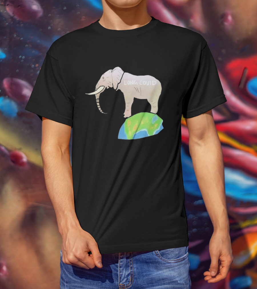 Elephant Long Covid Earth T-Shirt