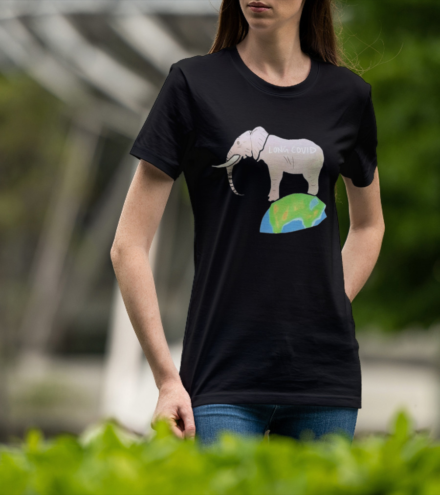 Elephant Long Covid Earth T-Shirt