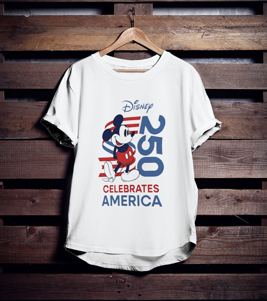 Disney Celebrates America 250th Anniversary 1776 2026 Mickey Mouse T-Shirt