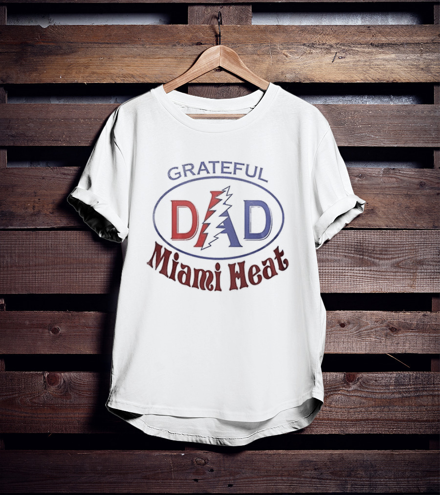 Grateful Dad Miami Heat Collaboration Father's Day T-Shirt