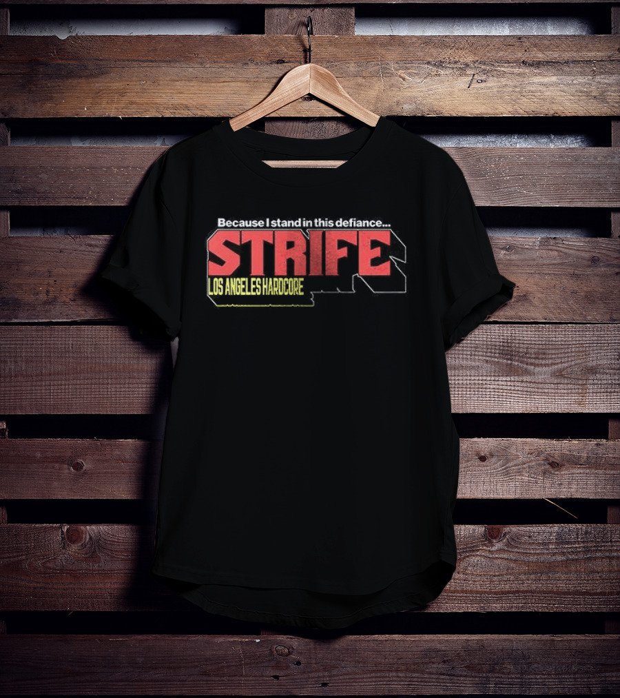 Defiance Strife Hardcore Los Angeles T-Shirt