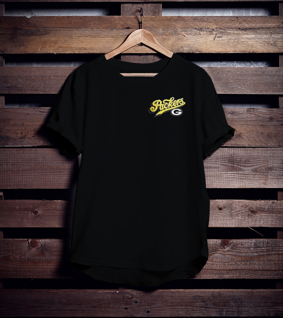Born X Raised Green Bay Packers Go Back Go Pro Script Packers G T-Shirt