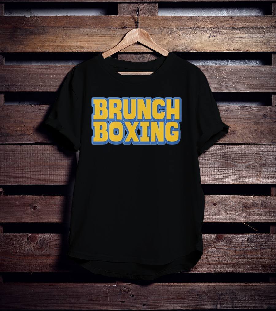 Brunch Boxing Bold Yellow And Blue T-Shirt