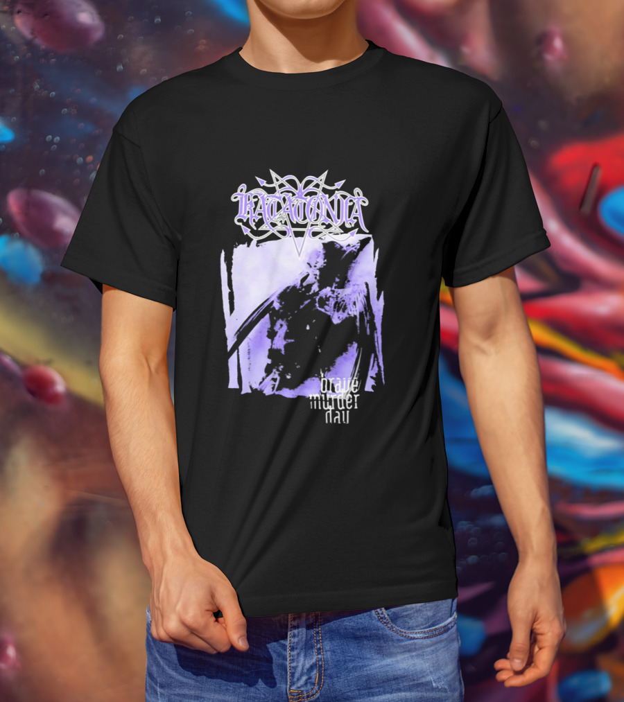 Katatonia Brave Murder Day Album Cover Art Purple Abstract T-Shirt