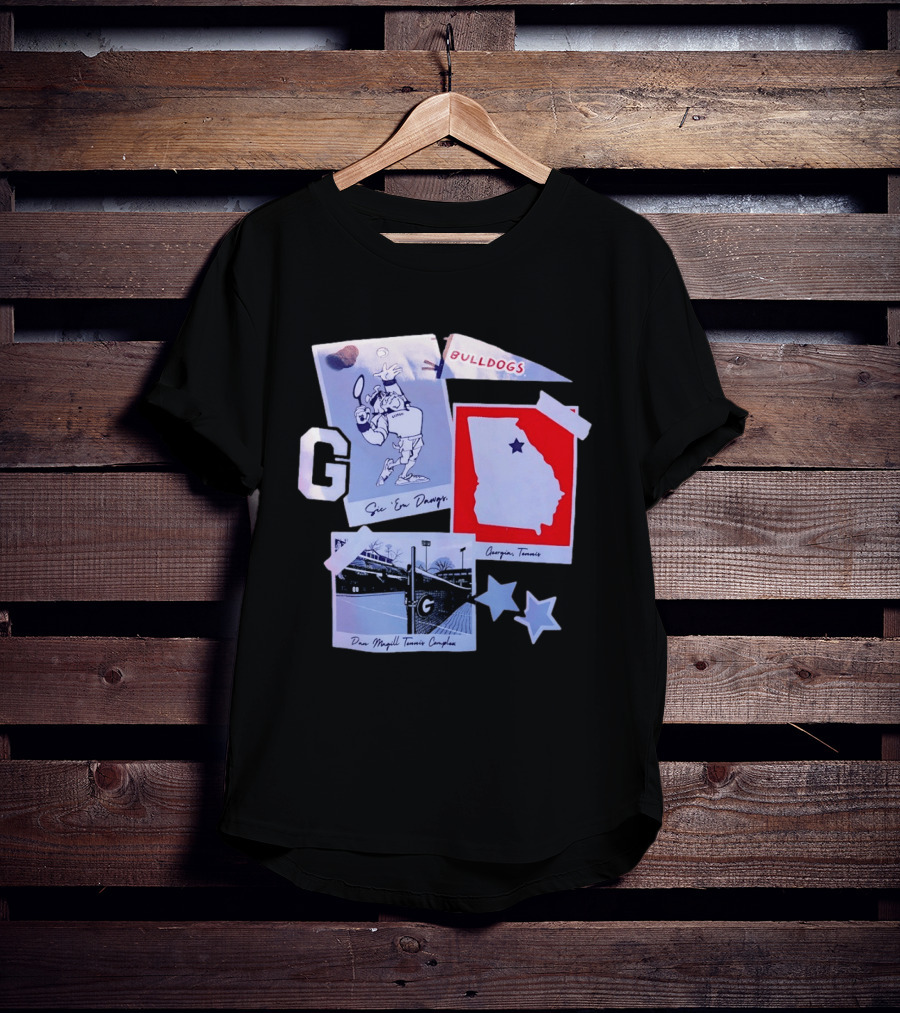 Georgia Bulldogs Sic 'Em Dawgs Dan Magill Tennis Complex Georgia Tennis T-Shirt