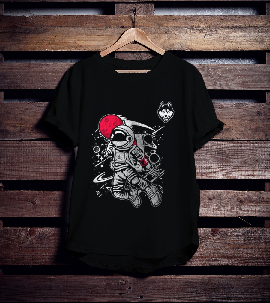 UConn Huskies 2026 Space Astronaut Adventure T-Shirt
