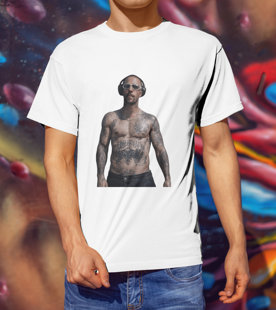 Adam Levine Maroon 5 Smoking Tattoos And Headphones T-Shirt