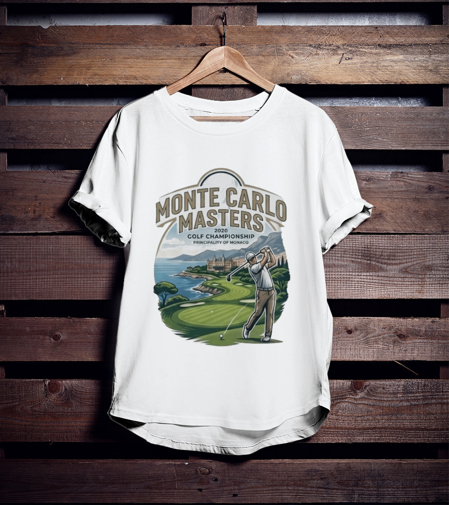 Monte Carlo Masters 2020 Golf Championship Principality Of Monaco T-Shirt