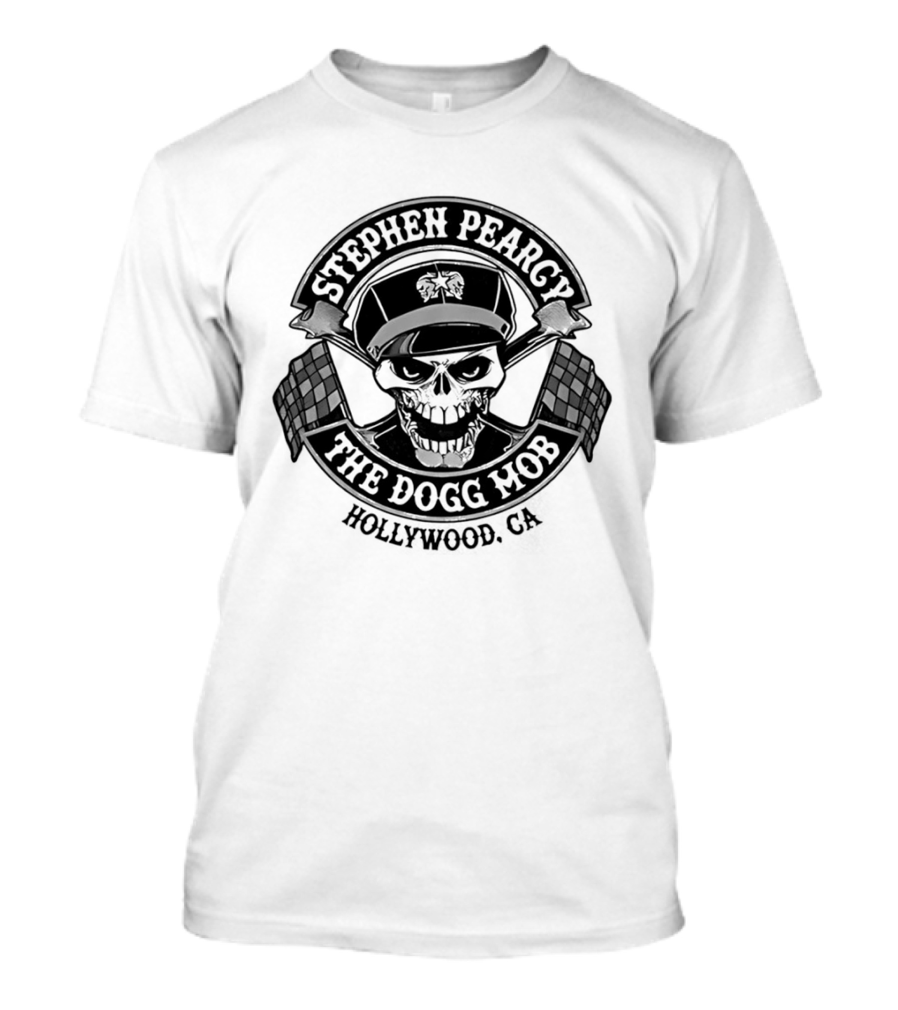 Stephen Pearcy Skull The Dogg Mob Rock Brigade T-Shirt