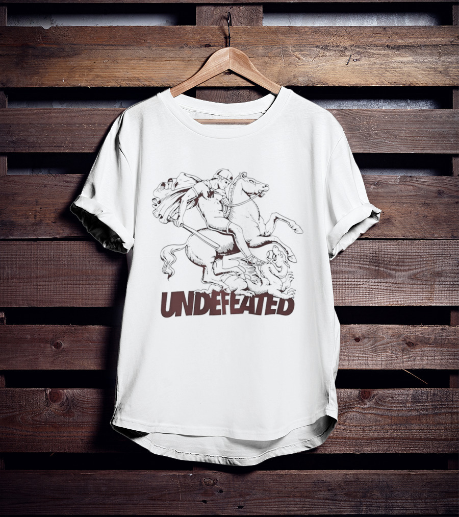 Undefeated Riding Wild Equestrian Knight Illustration 2026 T-Shirt