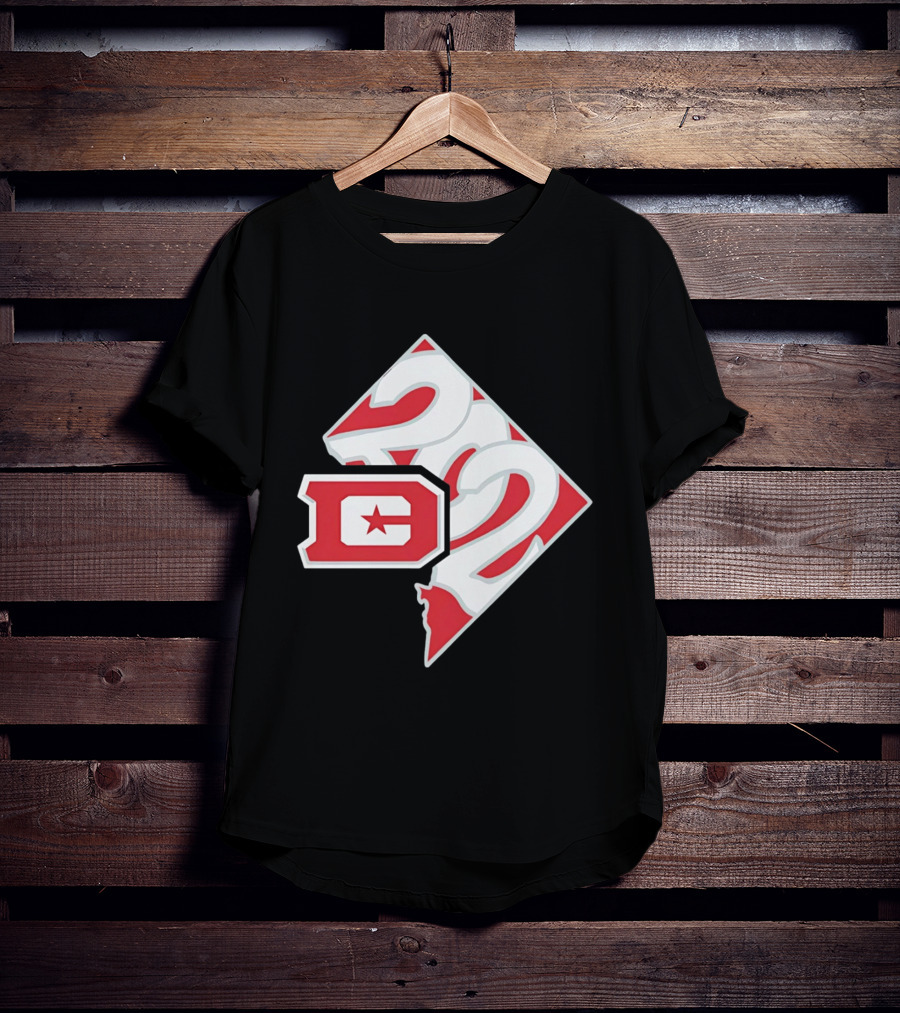2026 UFL DC Defenders 202 Area Code Map T-Shirt