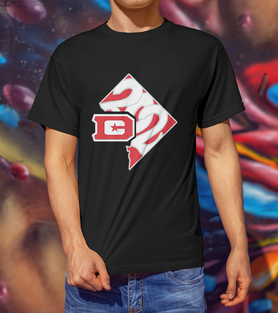 2026 UFL DC Defenders 202 Area Code Map T-Shirt