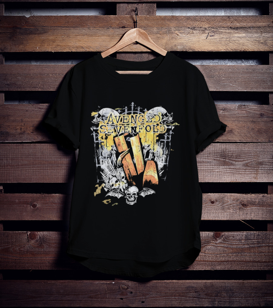 Avenged Sevenfold Skeleton Bat Skull T-Shirt