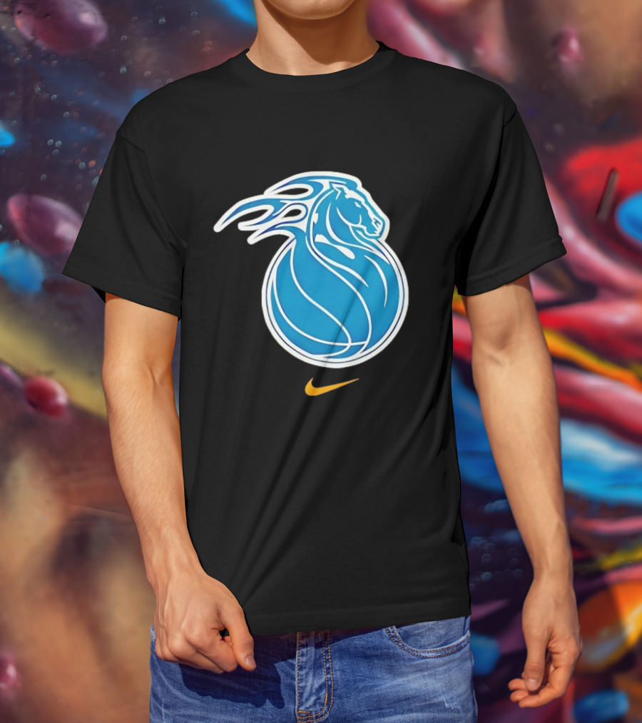 Detroit Pistons City Edition 2025 26 Nike Basketball Horse Concept T-Shirt