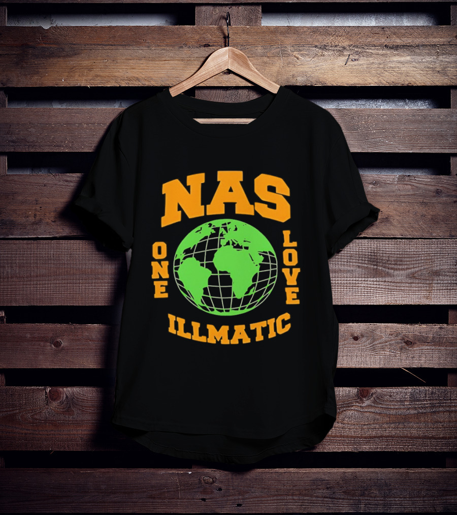 Nas Illmatic One Love Globe T-Shirt