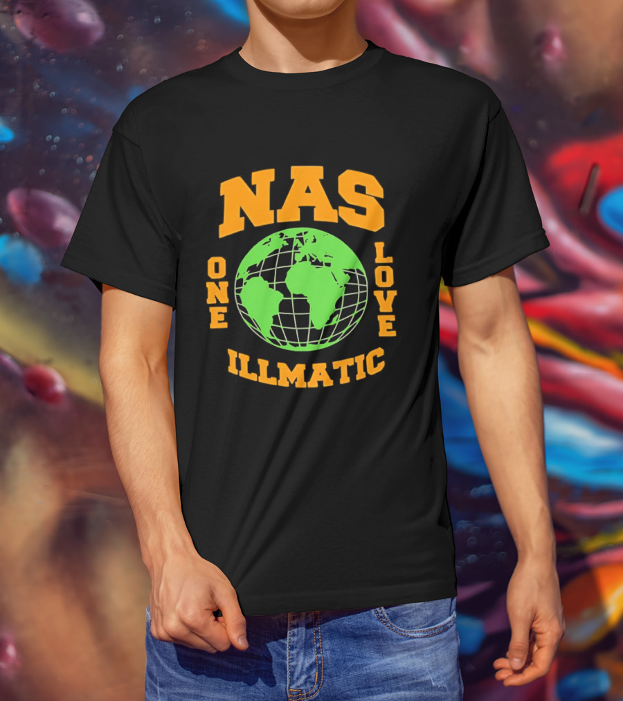 Nas Illmatic One Love Globe T-Shirt