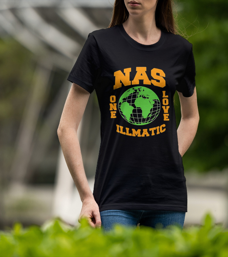 Nas Illmatic One Love Globe T-Shirt