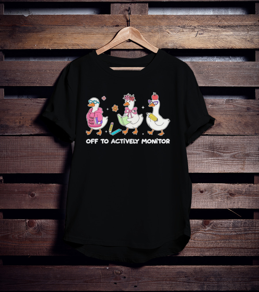 Playful Ducks Off To Silly Goose School Adventure T-Shirt