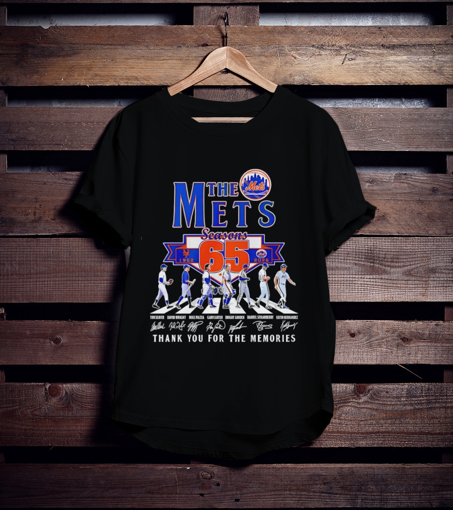 The Mets 65 Seasons 1962 2026 Thank You For The Memories T-Shirt