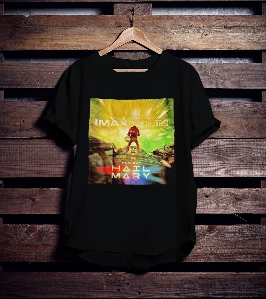 Proudly Presented Imax Zomm Project Hail Mary Space Adventure T-Shirt